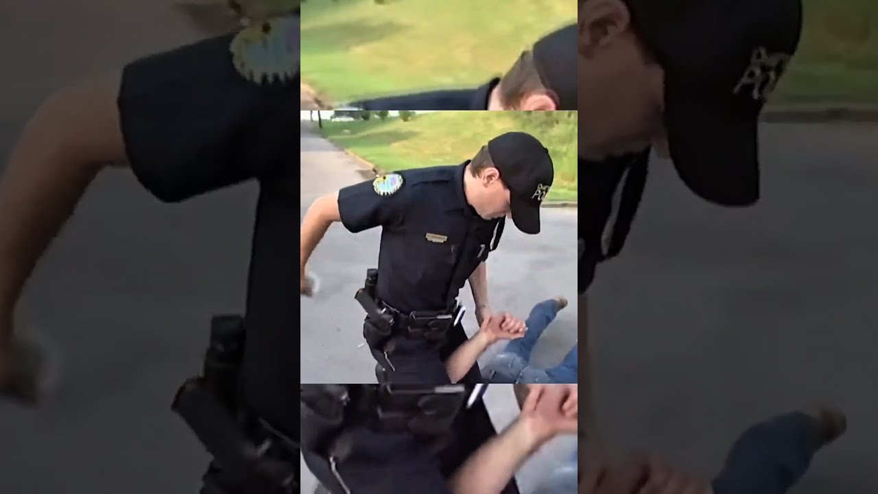 Suspect Tries To Escape But Cop Catches Him 