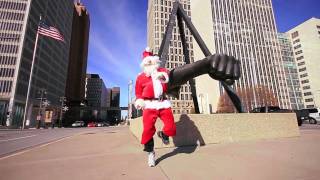 Breakdancing Santa Clause