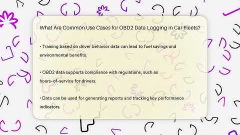 What Are Common Use Cases for OBD2 Data Logging in Car Fleets? - Car Performance Pros