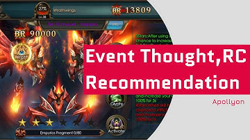 Event Thought & Recommendation for Recharge - Legacy Of Discord - Apollyon