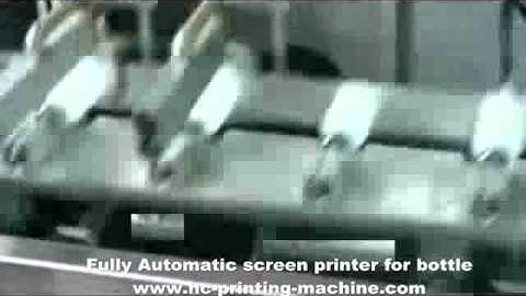 Fully automatic screen printer for bottle