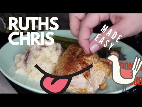 MY EASY RECIPE FOR RUTH'S CHRIS STUFFED CHICKEN