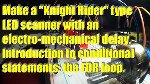 for loop and electro mechanical delay