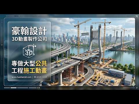 交通建設公共工程動畫宣傳影片製作(3D動畫)