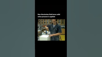 Non-newtonian fluid turns solid when pressure is applied Experiment forge #science #experiment