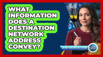 What Information Does a Destination Network Address Convey?