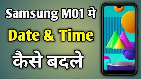 Samsung M01 Time Setting | Samaung M01 Me Date And Time Setting Kaise Kare