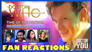 FANS REACT to Doctor Who Time of the Doctor - The Regeneration Scene