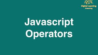 7 Javascript Operators  | Online Training Download app from below link