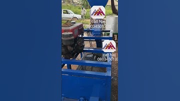 palm nut cracking and separation machine powered by diesel engine