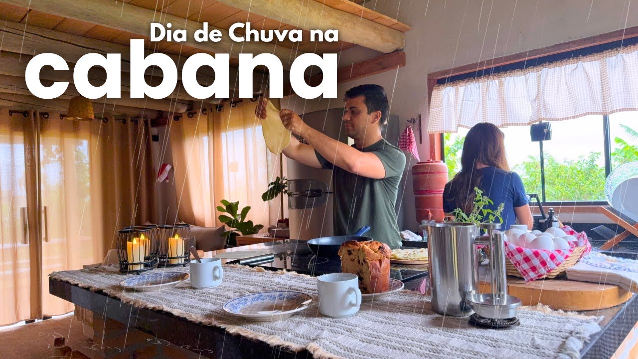 14h de Chuva na Cabana Rústica - Como É um Dia Tranquilo Aqui? ASMR