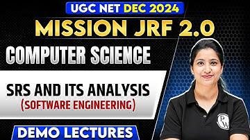 SRS and Its Analysis | Software Engineering | UGC NET Dec Computer Science | Puneet Ma