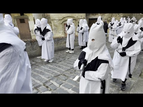 Easter in Italy and the Flagellants. Cassano allo Ionio in Calabria