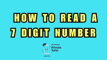 How to read a 7 digit number (up to 10 million)