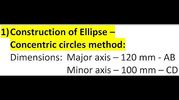 ELLIPSE - CONCENTRIC CIRCLES METHOD - AUTOCAD 2007