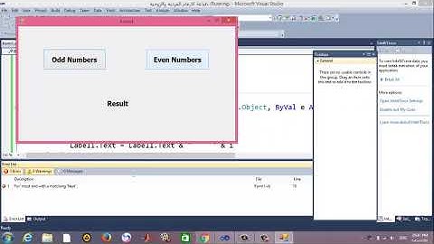 Display the odd and even numbers by using visual basic languge