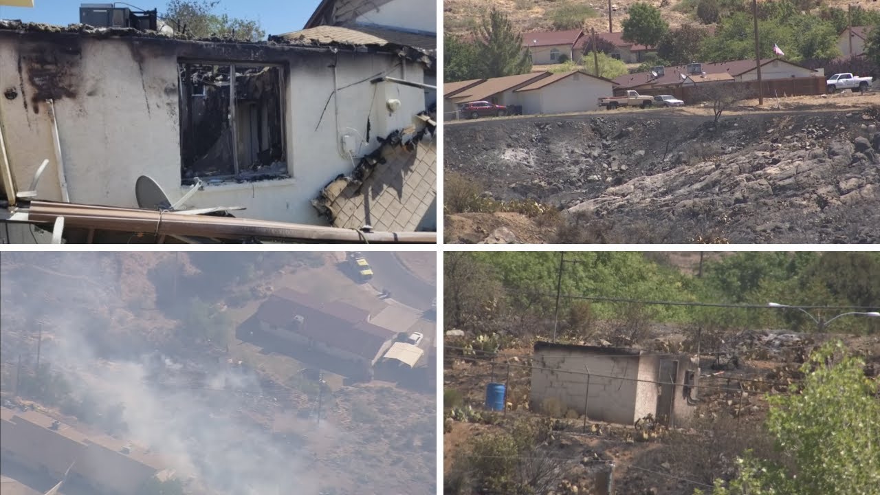 Evacuees return to Bagdad, Arizona after Spur Fire YouTube