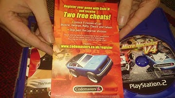 Nostalgamer Unboxes Micro Machines V4 On Sony Playstation 2 UK PAL System Version