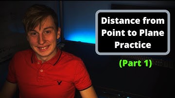 Finding the Distance From A Point To A Plane (Part 1) || Calculus 3
