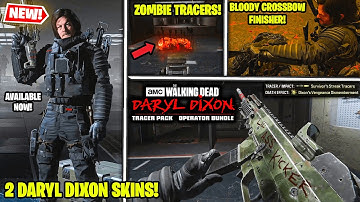 *NEW* WALKING DEAD DARYL DIXON Tracer Pack Operator Bundle is CRAZY in MW3 WARZONE (Finishing Move)