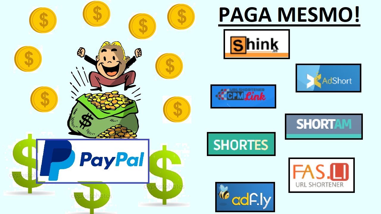 Os 7 Encurtadores de Links que Mais Pagam - Ganhe Dinheiro Paypal [2018] - YouTube