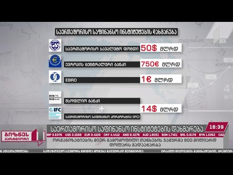 საერთაშორისო საფინანსო ინსტიტუტების დახმარება