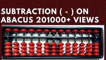 How to subtract on Abacus || Abacus subtraction method|| Abacus Lesson 3