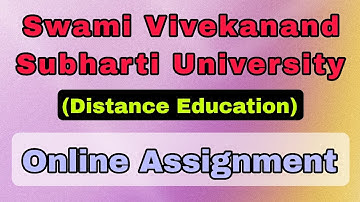 Online Assignment of Swami Vivekanand Subharti University @anupreronaadmissionconsult3329