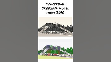 Conceptual Flythrough of Pedestrian Bridge Model with #SketchUp