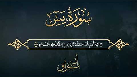 سورة يس بصوت الشيخ انس البراق 💚