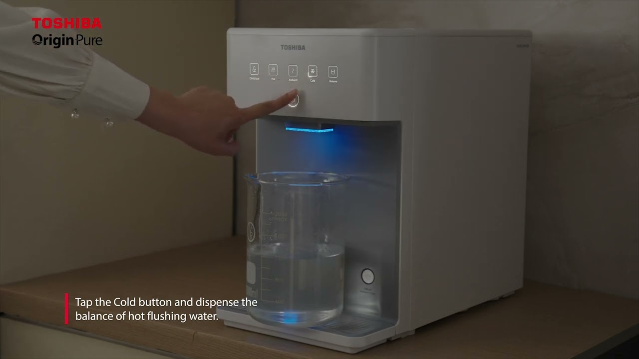 Toshiba Countertop Water Purifier TWP W2255TMY l Guide 02 Hot Water Sterilization