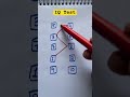 Draw a checkered path with number 1 to 10 #drawing#line#shorts#maths#quiz#funny#games