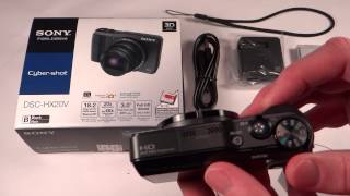 Sony Cybershot DSC-HX20V Unboxing and Overview (HD)