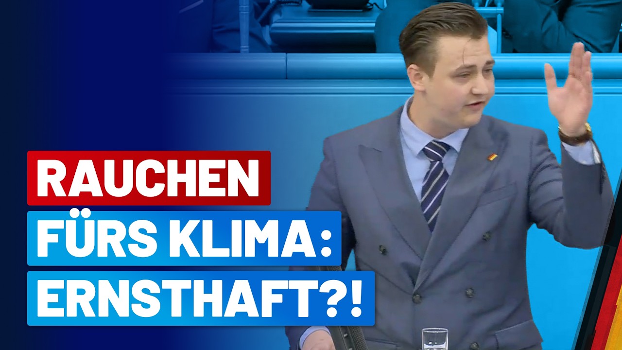 Raucher retten jetzt das Klima?!- Manuel Krauthausen - AfD-Fraktion im Bundestag
