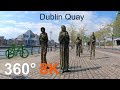 Dublin Quay : 8K VR 360 : Virtual Bike Ride Ireland