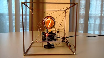 "Spider Clock" Single Digit Nixie Tube Clock