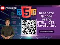 Generate QR Code using HTML, CSS &amp; JavaScript | QR Code Generator Project Tutorial