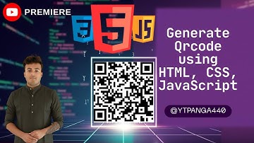 Generate QR Code using HTML, CSS & JavaScript | QR Code Generator Project Tutorial