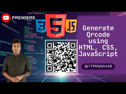Generate QR Code using HTML CSS JavaScript QR Code Generator Project Tutorial