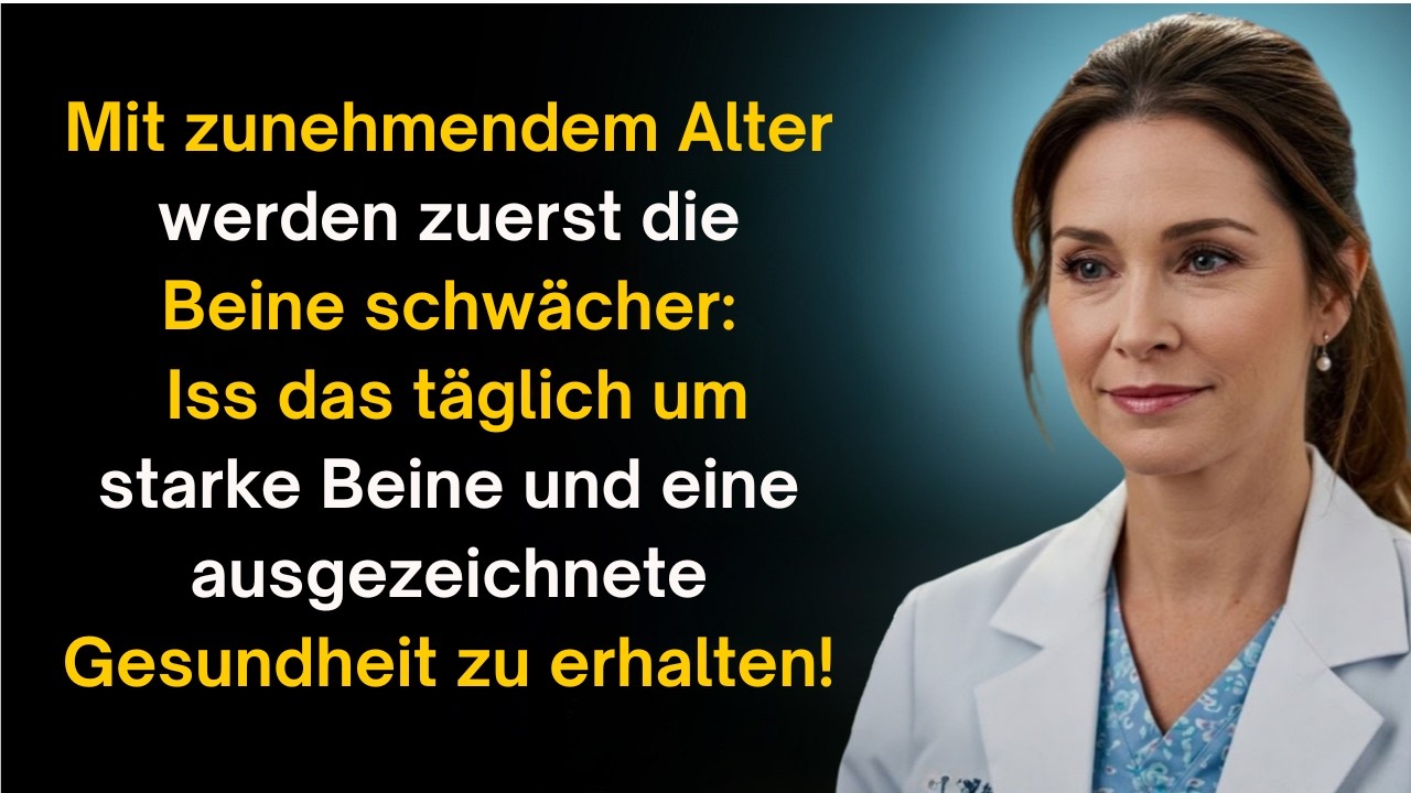 Warum die Beine im Alter schwächer werden – und was Sie täglich essen sollten! 💪🥗