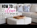 HOW TO CLEAN LIGHT FURNITURE // CLEAN WITH ME // EASY & QUICK DIY // DENAE LYNN