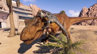 TYRANNOSAURUS REX &amp; VELOCIRAPTOR IN THE SAN DIEGO