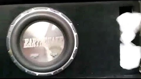 Earthquake Sound Subwoofer Subzero 12" insane Bass