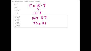 NJATC   Algebra Evaluate Variables Solution 1