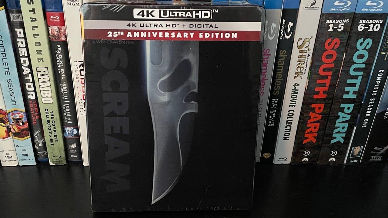 Scream (1996) Limited Edition 4K Ultra HD Blu-ray SteelBook Unboxing (25TH Anniversary)