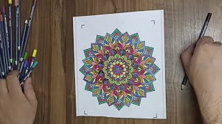 How to make Rainbow colors MANDALA DIY 2022