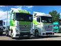 Mercedes-Benz Actros 4 Vs Actros 5 Fuel Challenger - MP4 MP5 with MirrorCam Fuel Saving