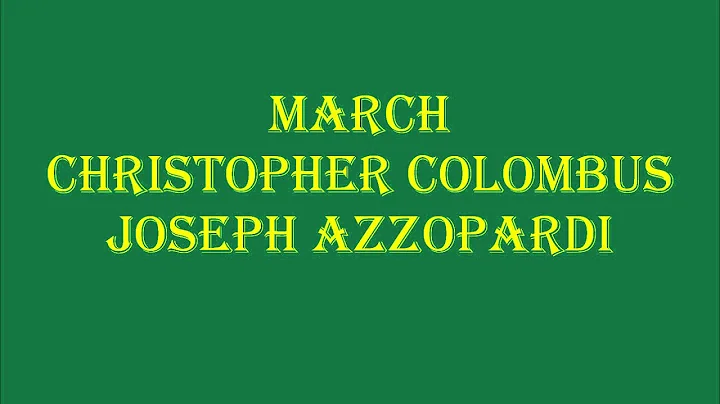 March - Christopher Colombus - Joseph Azzopardi