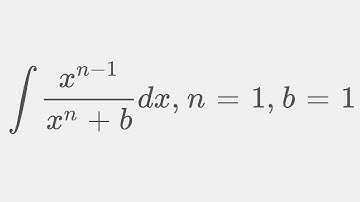 The integral 1/(x+1) and x^(n-1)/(x^n+b)