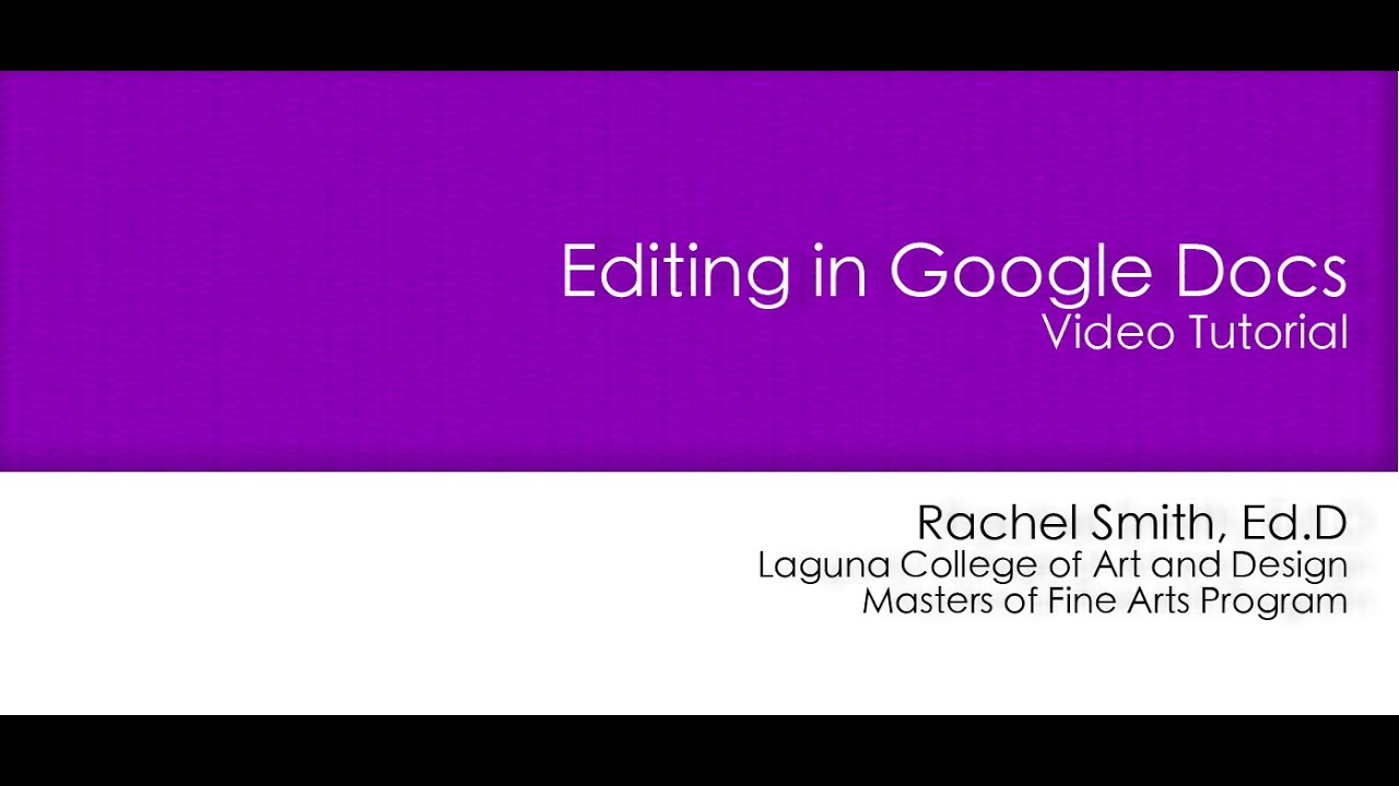 Writing Artist | Using Google Docs to Peer Review - YouTube